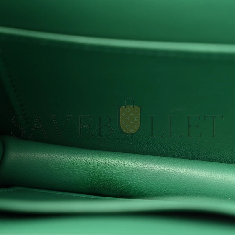 HERMES CONSTANCE ELAN EPSOM VERT VERTIGO GOLD HARDWARE (26*16*6cm)